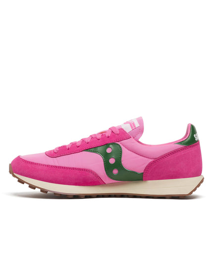Saucony Trainer 80 - Pink/Forestimage2- The Sports Edit