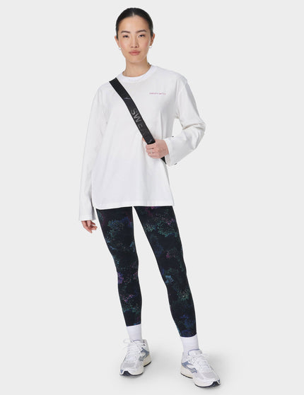 Sweaty Betty Sweaty Betty Logo Long Sleeve T-Shirt - Lily Whiteimage5- The Sports Edit