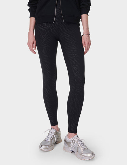 Sweaty Betty All Day Leggings - Black Faded Zebra Emboss Printimage1- The Sports Edit