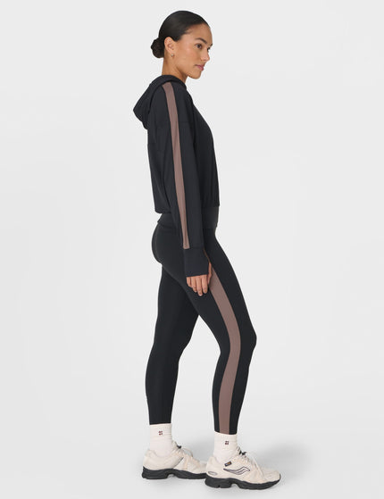 Sweaty Betty All Day 7/8 Side Stripe Legging - Black/Taupeimages5- The Sports Edit