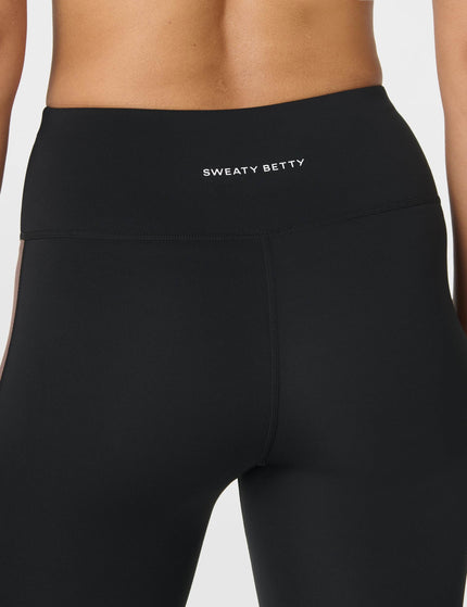 Sweaty Betty All Day 7/8 Side Stripe Legging - Black/Taupeimages4- The Sports Edit