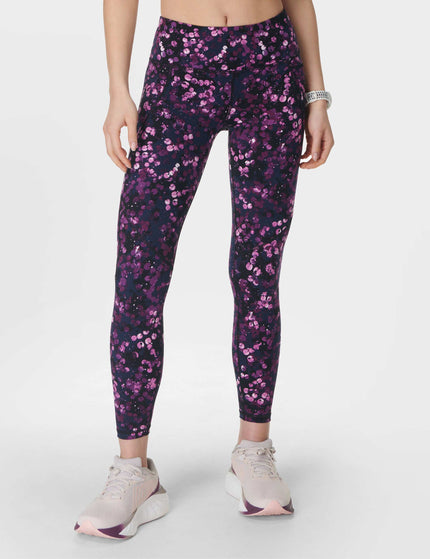 Sweaty Betty Power 7/8 Gym Leggings - Purple Lilypad Printimage1- The Sports Edit