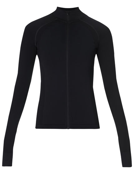 Sweaty Betty Athlete Seamless Workout Zip Up - Blackimage8- The Sports Edit