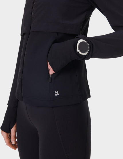 Sweaty Betty Pro Run Water Resistant Run Jacket - Blackimage5- The Sports Edit