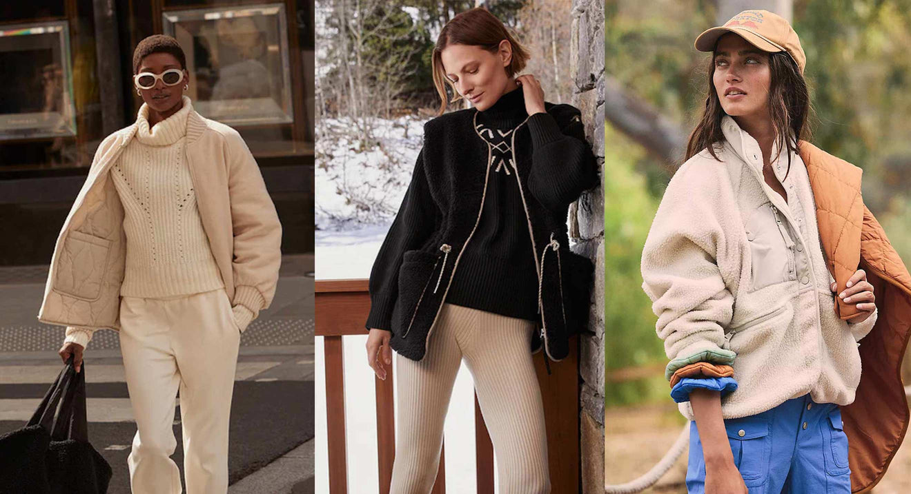 Love & Sports Women's Faux Sherpa Jacket with Hood, Sizes XS-XXXL 