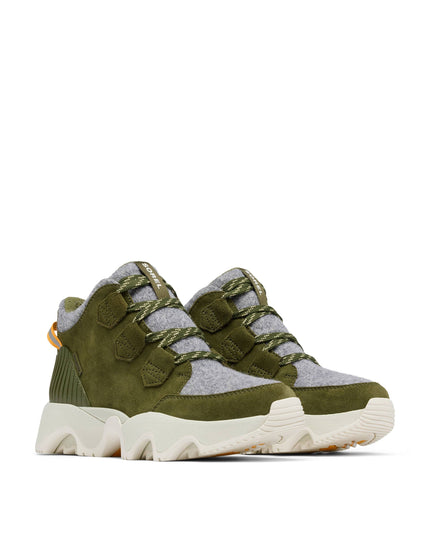 Sorel Kinetic Impact Caribou Plus Waterproof Sneaker Boots - Utility Green/Light Aloeimage2- The Sports Edit