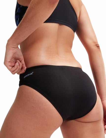 SPEEDO Placement Bikini - Black/Blueimage5- The Sports Edit