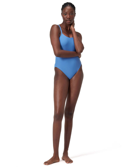 SPEEDO Solid Racerback One Piece - Blueimage6- The Sports Edit