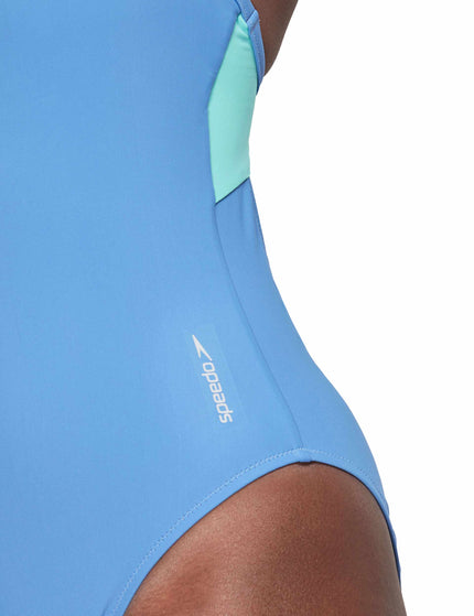 SPEEDO Solid Racerback One Piece - Blueimage4- The Sports Edit