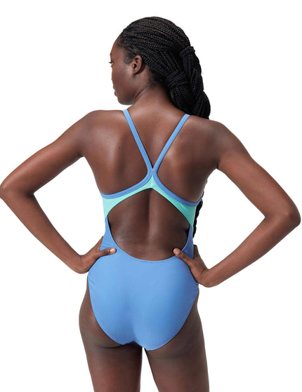 SPEEDO Solid Racerback One Piece - Blueimage3- The Sports Edit