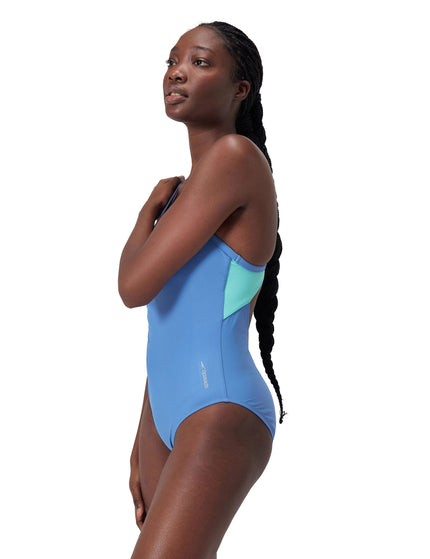 SPEEDO Solid Racerback One Piece - Blueimage2- The Sports Edit