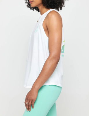 Radiate Kindness Jade Tank - White