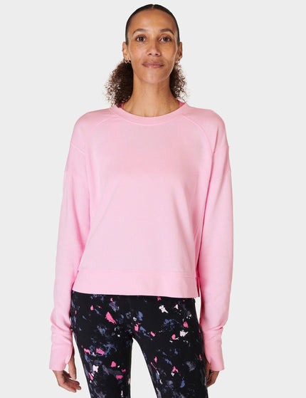 Sweaty Betty After Class Crop Sweatshirt - Chalk Pinkimage1- The Sports Edit