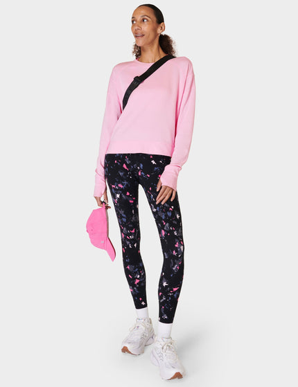 Sweaty Betty After Class Crop Sweatshirt - Chalk Pinkimage7- The Sports Edit