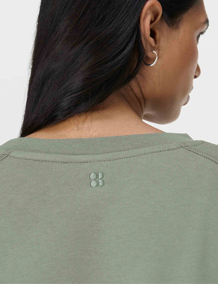 Sweaty Betty After Class Crop Sweatshirt - Willow Greenimages4- The Sports Edit