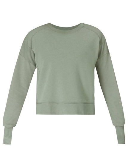 Sweaty Betty After Class Crop Sweatshirt - Willow Greenimages6- The Sports Edit
