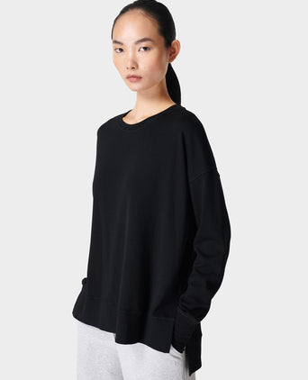After Class Longline Sweatshirt - Black