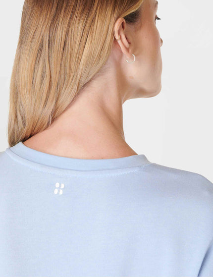 Sweaty Betty After Class Longline Sweatshirt - Breeze Blueimage4- The Sports Edit