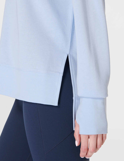 Sweaty Betty After Class Longline Sweatshirt - Breeze Blueimage5- The Sports Edit