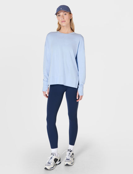 Sweaty Betty After Class Longline Sweatshirt - Breeze Blueimage6- The Sports Edit