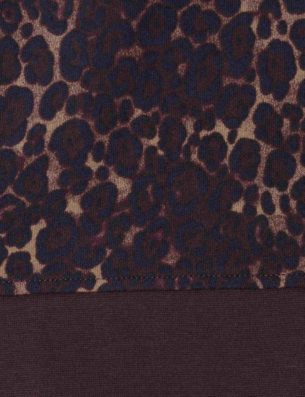 Sweaty Betty After Class Longline Sweatshirt - Brown Wild Leopard Printimages7- The Sports Edit