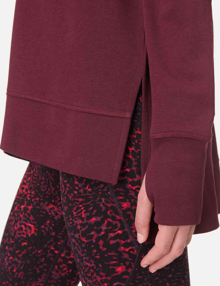 Sweaty Betty After Class Longline Sweatshirt - Garnet Redimages4- The Sports Edit