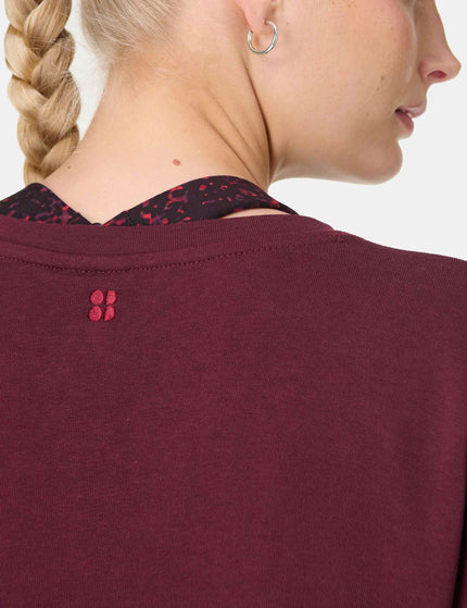 Sweaty Betty After Class Longline Sweatshirt - Garnet Redimages3- The Sports Edit