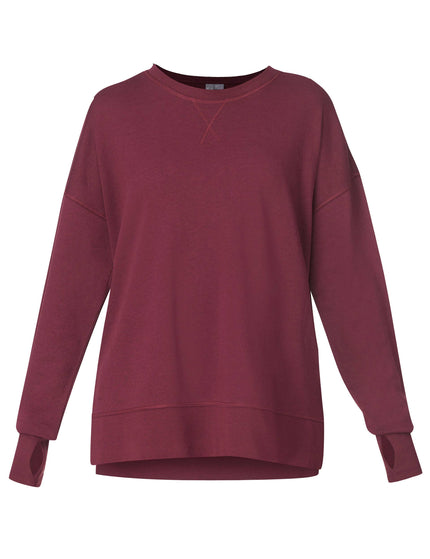 Sweaty Betty After Class Longline Sweatshirt - Garnet Redimages6- The Sports Edit