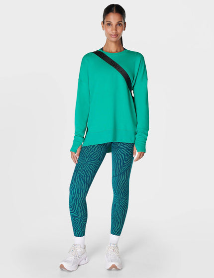 Sweaty Betty After Class Longline Sweatshirt - Gem Greenimage6- The Sports Edit