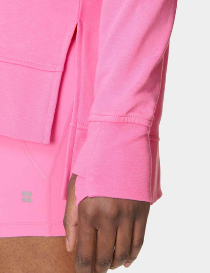 Sweaty Betty After Class Longline Sweatshirt - Guava Pinkimages4- The Sports Edit