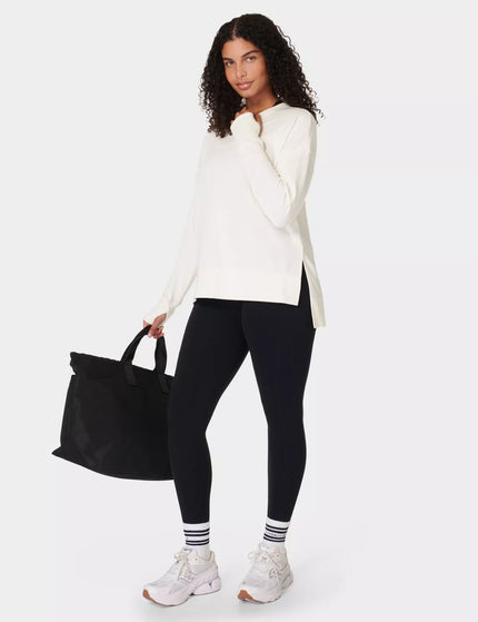 Sweaty Betty After Class Longline Sweatshirt - Lily Whiteimage7- The Sports Edit