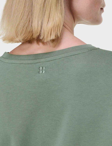 Sweaty Betty After Class Longline Sweatshirt - Willow Greenimage3- The Sports Edit