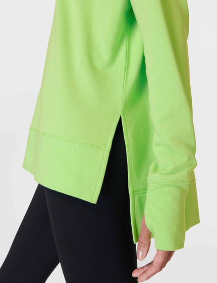 Sweaty Betty After Class Longline Sweatshirt - Zest Greenimage4- The Sports Edit