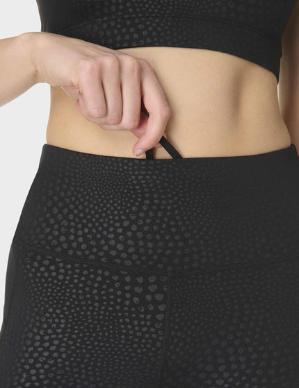 Sweaty Betty All Day 7/8 Leggings - Black Reptile Emboss Printimages3- The Sports Edit
