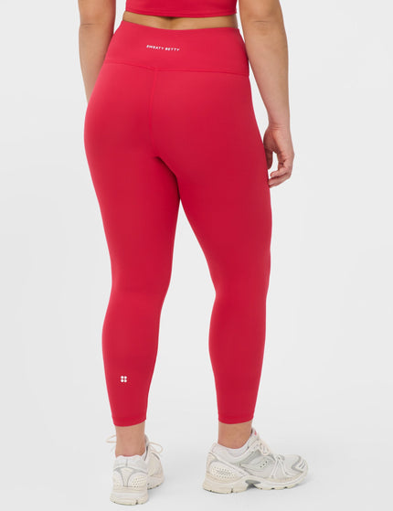 Sweaty Betty All Day 7/8 Wrap Waist Leggings - Crimson Redimages2- The Sports Edit