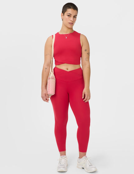 Sweaty Betty All Day 7/8 Wrap Waist Leggings - Crimson Redimages7- The Sports Edit