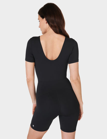 Sweaty Betty All Day T-Shirt Bodysuit - Blackimage2- The Sports Edit