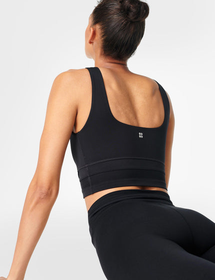 Sweaty Betty All Day Wrap Waist Tank - Blackimage4- The Sports Edit