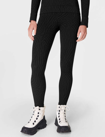 Sweaty Betty Animal Base Layer Legging - Black Zebra Lines Jacquardimage1- The Sports Edit