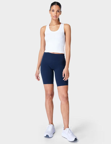 Sweaty Betty Athlete Crop Seamless Gym Vest - Whiteimage3- The Sports Edit