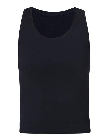 Sweaty Betty Athlete Crop Seamless Workout Vest - Blackimages6- The Sports Edit