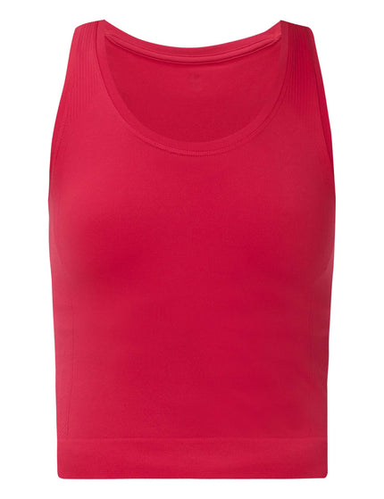 Sweaty Betty Athlete Crop Seamless Workout Vest - Crimson Redimages6- The Sports Edit