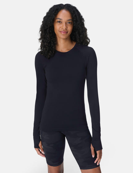 Sweaty Betty Athlete Seamless Gym Long Sleeve Top - Blackimages1- The Sports Edit