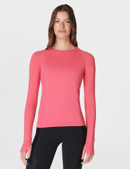 Sweaty Betty Athlete Seamless Gym Long Sleeve Top - Sweet Pinkimage1- The Sports Edit