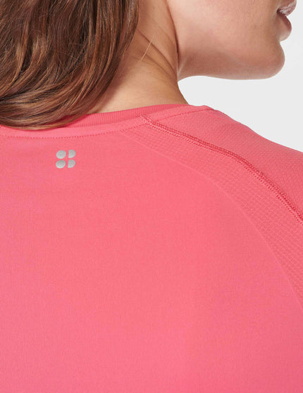 Sweaty Betty Athlete Seamless Gym Long Sleeve Top - Sweet Pinkimage3- The Sports Edit