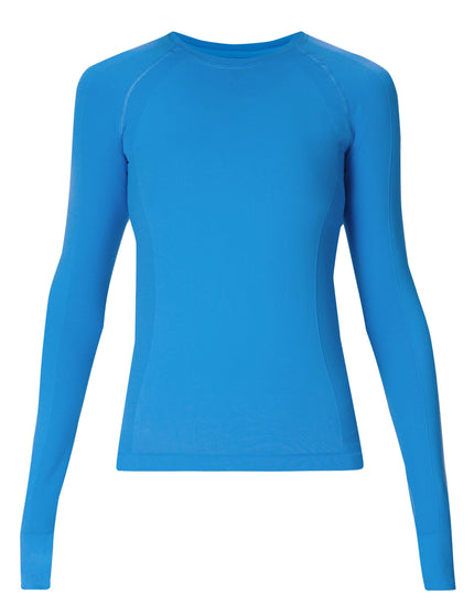 Sweaty Betty Athlete Seamless Gym Long Sleeve Top - Tidal Blueimage6- The Sports Edit