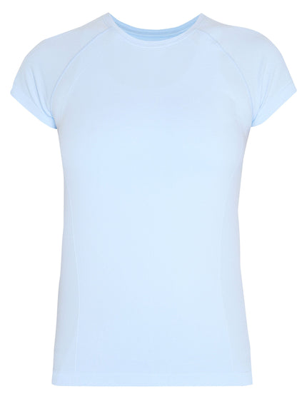 Sweaty Betty Athlete Seamless Gym T-Shirt - Breeze Blueimage8- The Sports Edit