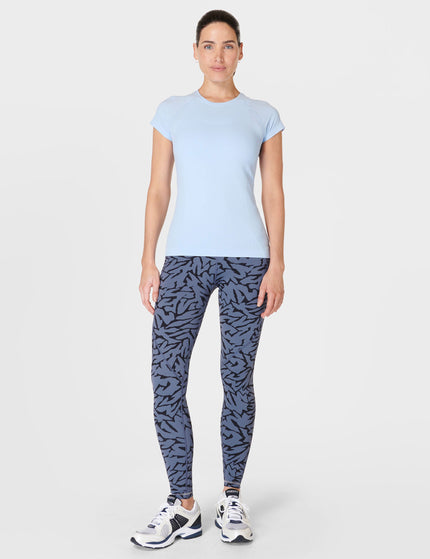 Sweaty Betty Athlete Seamless Gym T-Shirt - Breeze Blueimage7- The Sports Edit