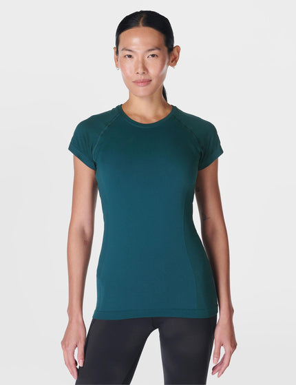 Sweaty Betty Athlete Seamless Gym T-Shirt - Deep Greenimage1- The Sports Edit