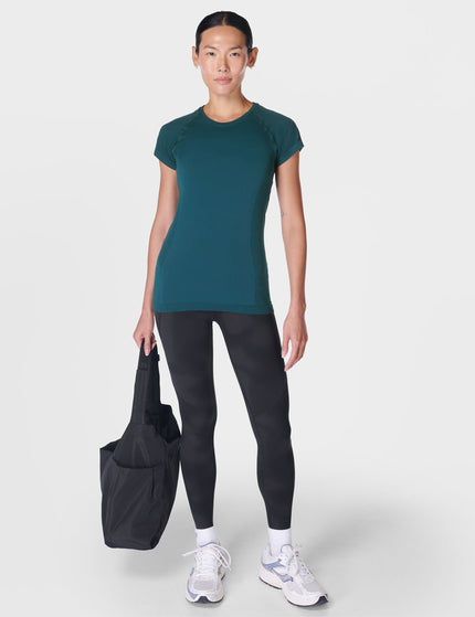 Sweaty Betty Athlete Seamless Gym T-Shirt - Deep Greenimage6- The Sports Edit